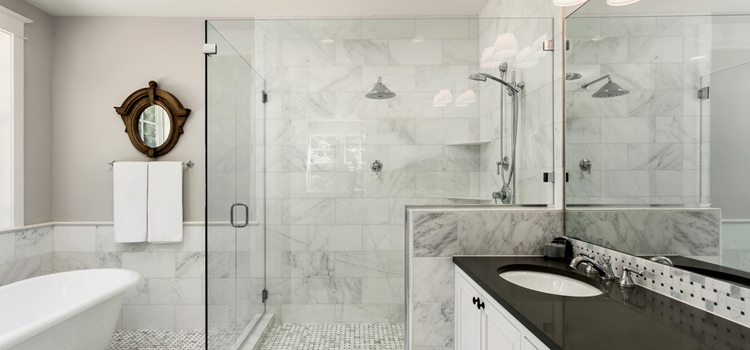 bathroom shower door installation in Cameron Park